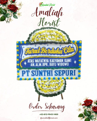 Papan Bunga Duka di Maleber